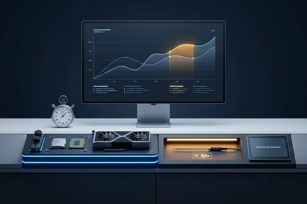 Original editorial visualization about How to Check a PC Bottleneck in 20 Minutes